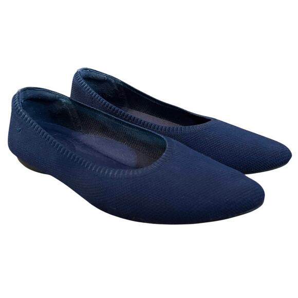 Vivaia Tamia Navy Almond Toe Ballet Flat - Picture 1 of 7